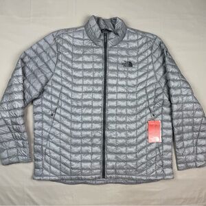 The North Face Mens Thermo Ball Trekker Jacket 2XL Mid Grey Quilted Puffer NWT